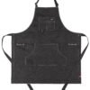 ALBERT APRON BLACK, Candiani Black Color Denim