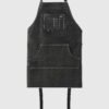 ALBERT APRON BLACK, Candiani Black Color Denim