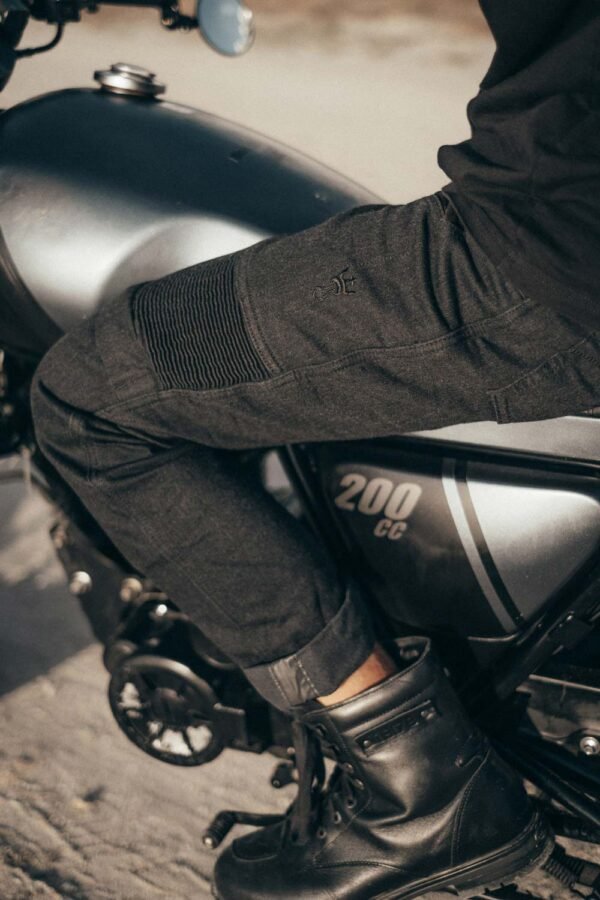 KARLDO SLIM BLACK – Motorcycle Jeans for Men Slim-Fit Cordura